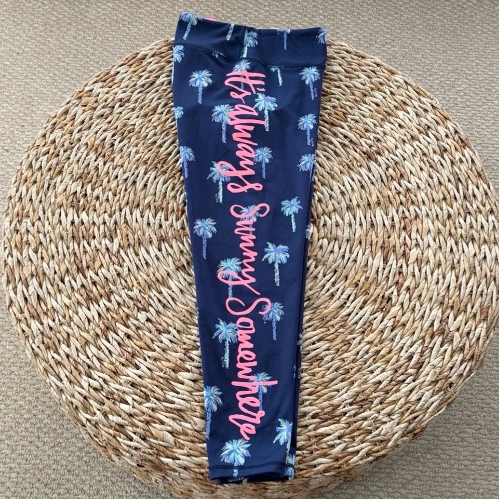 Lilly Pulitzer Luxletic Weekender Sunset Safari Palms Legging - Picture 10 of 15